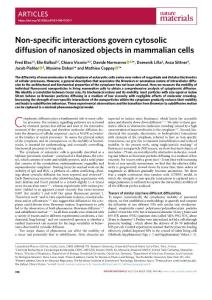 nmat.2018-Non-specific interactions govern cytosolic diffusion of nanosized objects in mammalian cells