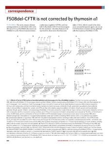 nm.2018-F508del-CFTR is not corrected by thymosin α1