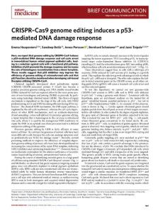 nm.2018-CRISPR–Cas9 genome editing induces a p53-mediated DNA damage response