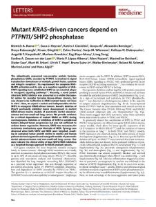 nm.2018-Mutant KRAS-driven cancers depend on PTPN11-SHP2 phosphatase