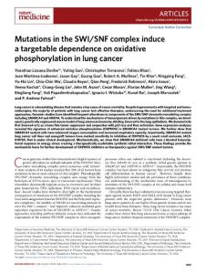 nm.2018-Mutations in the SWI-SNF complex induce a targetable dependence on oxidative phosphorylation in lung cancer