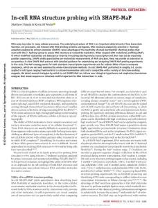 nprot.2018.010-In-cell RNA structure probing with SHAPE-MaP