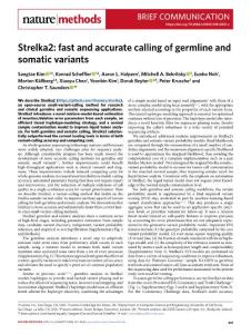 nmeth.2018-Strelka2- fast and accurate calling of germline and somatic variants