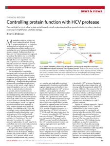 nmeth.2018-Controlling protein function with HCV protease