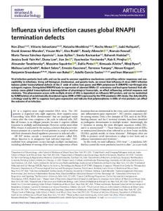 nsmb.2018-Influenza virus infection causes global RNAPII termination defects