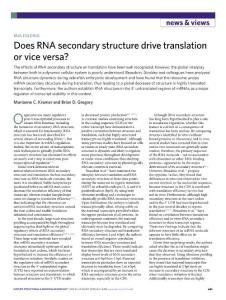 nsmb.2018-Does RNA secondary structure drive translation or vice versa?