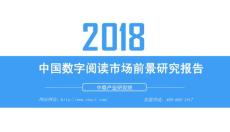 2018年中國數(shù)字閱讀市場前景研究報(bào)告