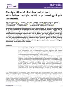 nprot.2018-Configuration of electrical spinal cord stimulation through real-time processing of gait kinematics