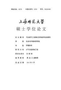 汽车尾气三效催化剂性能评定的研究.pdf