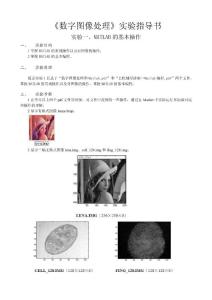 實(shí)驗(yàn)一、MATLAB的基本操作