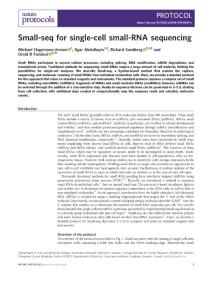 nprot.2018-Small-seq for single-cell small-RNA sequencing