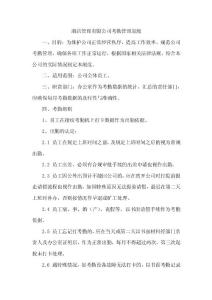 酒店管理有限公司--考勤制度