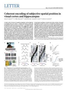 nature.2018-Coherent encoding of subjective spatial position in visual cortex and hippocampus