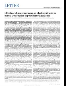 nature.2018-Effects of climate warming on photosynthesis in boreal tree species depend on soil moisture