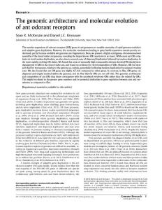 Genome Res.-2018-McKenzie-The genomic architecture and molecular evolution of ant odorant receptors