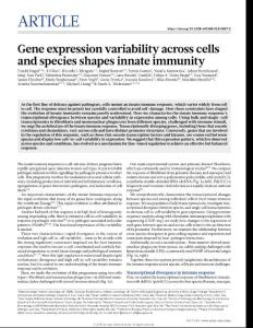 nature.2018-Gene expression variability across cells and species shapes innate immunity