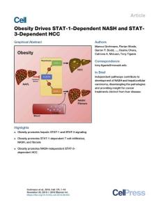 Obesity-Drives-STAT-1-Dependent-NASH-and-STAT-3-Dependent-HCC_2018_Cell