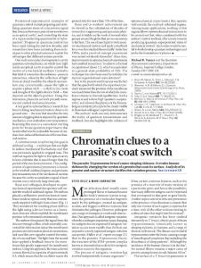 nature.2018-Chromatin clues to the trypanosome parasite’s uniform coat