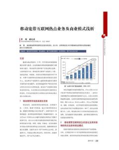 报告：移动宽带互联网热点业务及商业模式浅析