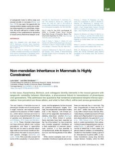 Non-mendelian-Inheritance-in-Mammals-Is-Highly-Constrained_2018_Cell