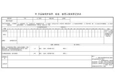 有机热载体炉维护保养、检查、修理三级保养记录表