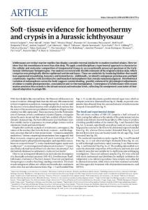 nature.2018-Soft-tissue evidence for homeothermy and crypsis in a Jurassic ichthyosaur