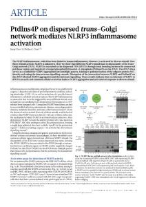 nature.2018-PtdIns4P on dispersed trans-Golgi network mediates NLRP3 inflammasome activation