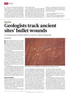 nature.2018-Geologists are measuring bullet damage to ancient Middle Eastern settlements