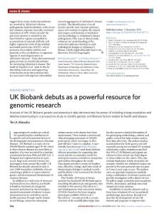 nm.2018-UK Biobank debuts as a powerful resource for genomic research