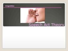 speech act theory