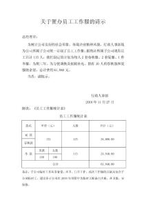 关于购买员工工作服的申请