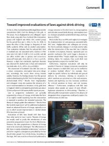 Toward-improved-evaluations-of-laws-against-drink-driving_2018_The-Lancet