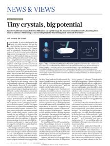nature.2018-Tiny crystals have big potential for determining structures of small molecules