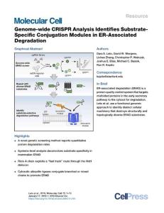 Genome-wide-CRISPR-Analysis-Identifies-Substrate-Specific-Conj_2018_Molecula