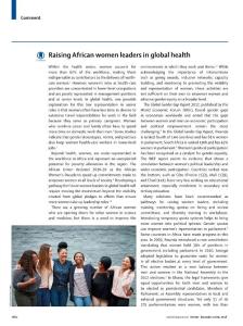 Raising-African-women-leaders-in-global-health_2018_The-Lancet