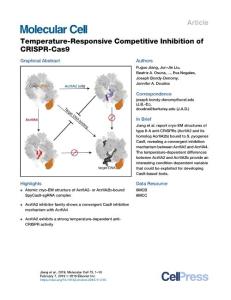 Temperature-Responsive-Competitive-Inhibition-of-CRISPR-C_2018_Molecular-Cel