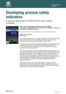 hsg254 developing process safety indicators