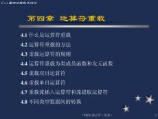 c  第4章运算符重载