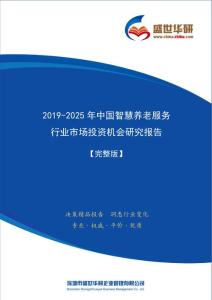 【完整版】2019-2025年中国智慧养老服务行业市场投资机会分析报告