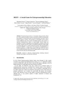 2014BIZZY(1) – A Social Game for Entrepreneurship Education