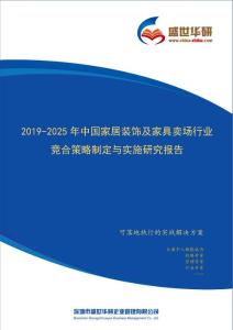 【完整版】2019-2025年中国家居装饰及家具卖场行业竞合策略制定与实施研究报告