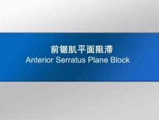 前鋸肌平面阻滯