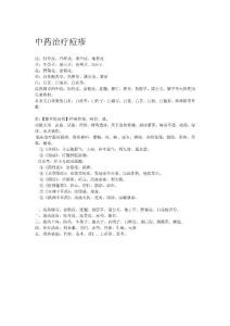 中藥治療青春痘