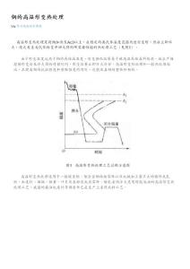 钢的高温形变热处理