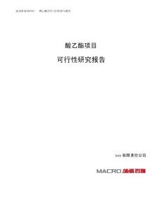 酸乙酯项目可行性研究报告（总投资14000万元）（64亩）