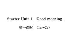 人教版七年级英语上册 （浙江）starter unit 1 good morning第1课时