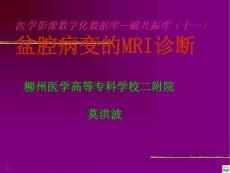 盆腔病变的mri诊断ppt课件