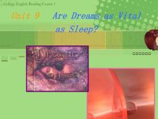 unit 9 are dreams as vital as sleep