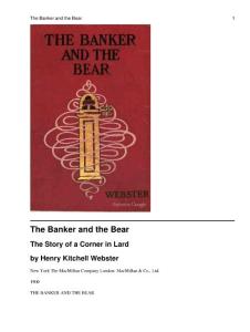 银行家和熊 the banker and the bear