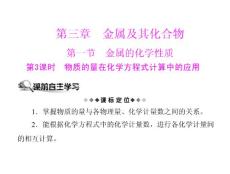 [原創(chuàng)]2011年《隨堂優(yōu)化訓(xùn)練》化學(xué) 新課標(biāo)人教版 必修一 第三章 金屬及其化合物 第一節(jié) 第3課時 物質(zhì)的量在化學(xué)方程式計算中的應(yīng)用 [配套課件]